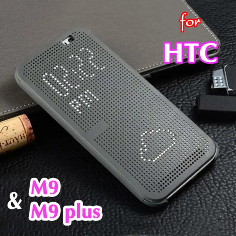 الذكية فليب غطاء نقطة سيليكون جراب لهواتف htc M9 زائد HTCM9 OneM9 HTCM9plus M9plus M 9 M9 + 9 زائد الأصلي الرؤية الهاتف الحالات