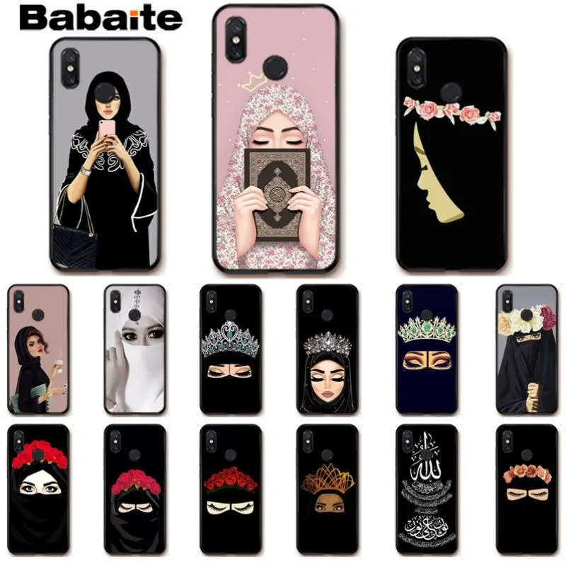 

Babaite Islamic Muslim Islamic Gril Eyes Phone Accessories Case For xiaomi mi 8se 6 mi8lite note2 note3 mix2 max2 max3 cover