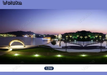 

Waterproof High-lighting LED Underground 12W Buried Lights Garden Lawn Spotlights Outdoor transparent glass Corner Lamp CD05 W01