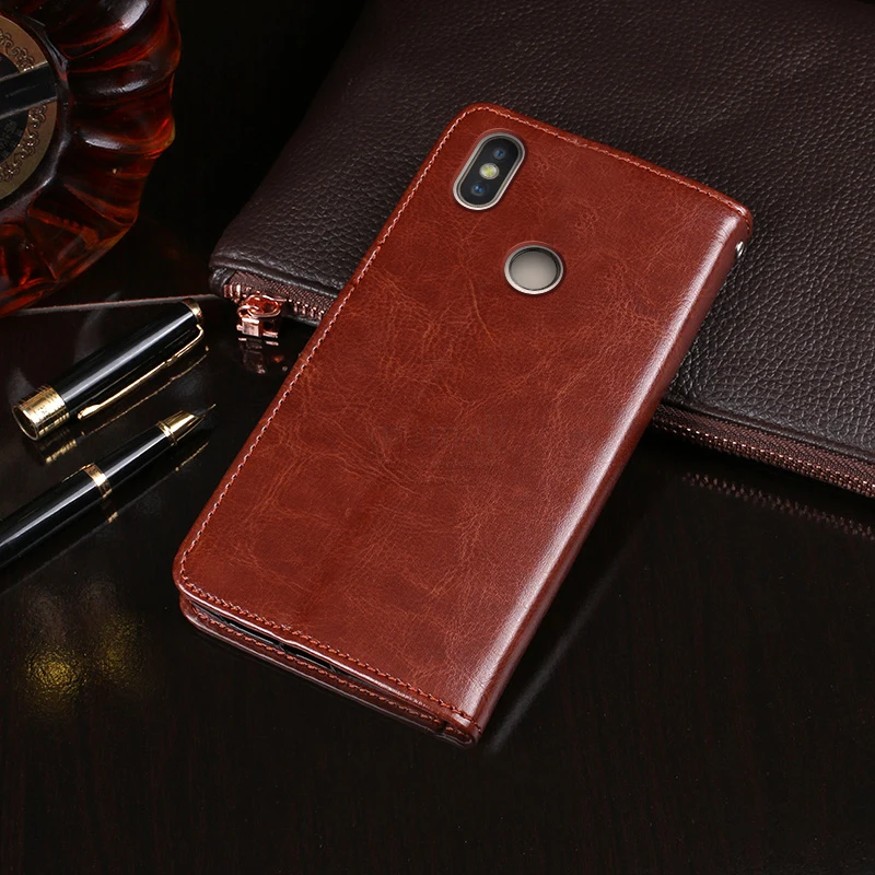 Роскошные Винтаж из искусственной кожи флип чехол Для Doogee BL5500 Lite бумажник Kickstand