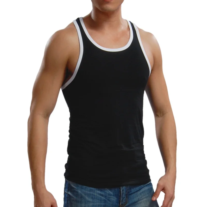 Special Offer NWT Sexy Mens Bamboo Fiber T Back Shirt Tank Tops Solid ...