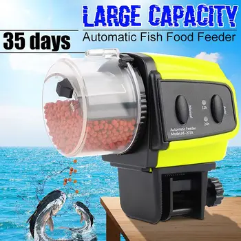 

1PC Automatic Electrical Plastic Fish Tank Timer Feeder Home Aquarium Tank Food Feeding Portable Fish Feeder Tools