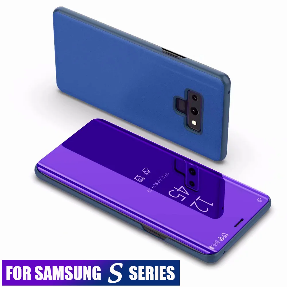 

Smart Mirror Flip Case for Samsung S10e S10 Plus S9 S8 Plus S7 Edge Leather Cover for Note 10 Pro Note 8 9 S6 Edge Plus Cases