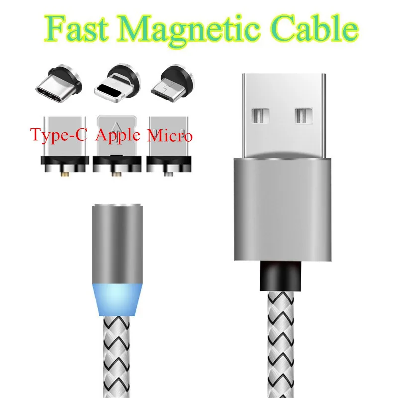 

Pocophone F1 Type-C micro Plug For Samsung Xiaomi Redmi Note 7 6 Pro Mi 8 Lite A2 Lite 9 se A1 Mix 2s Magnetic charger usb Cable