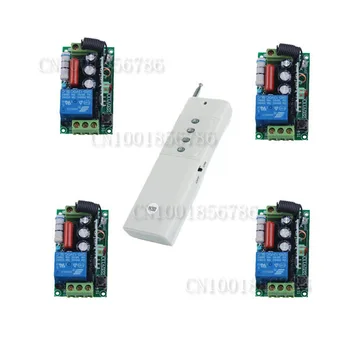 

3000M Long Range Remote Control Switch System 220V RF 4 Receivers+1Transmitter Through Wall For LED Light Lamp