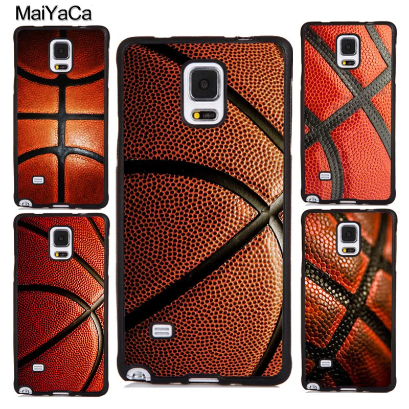 MaiYaCa Basketball Textured Soft Rubber Phone Cases Coque For Samsung