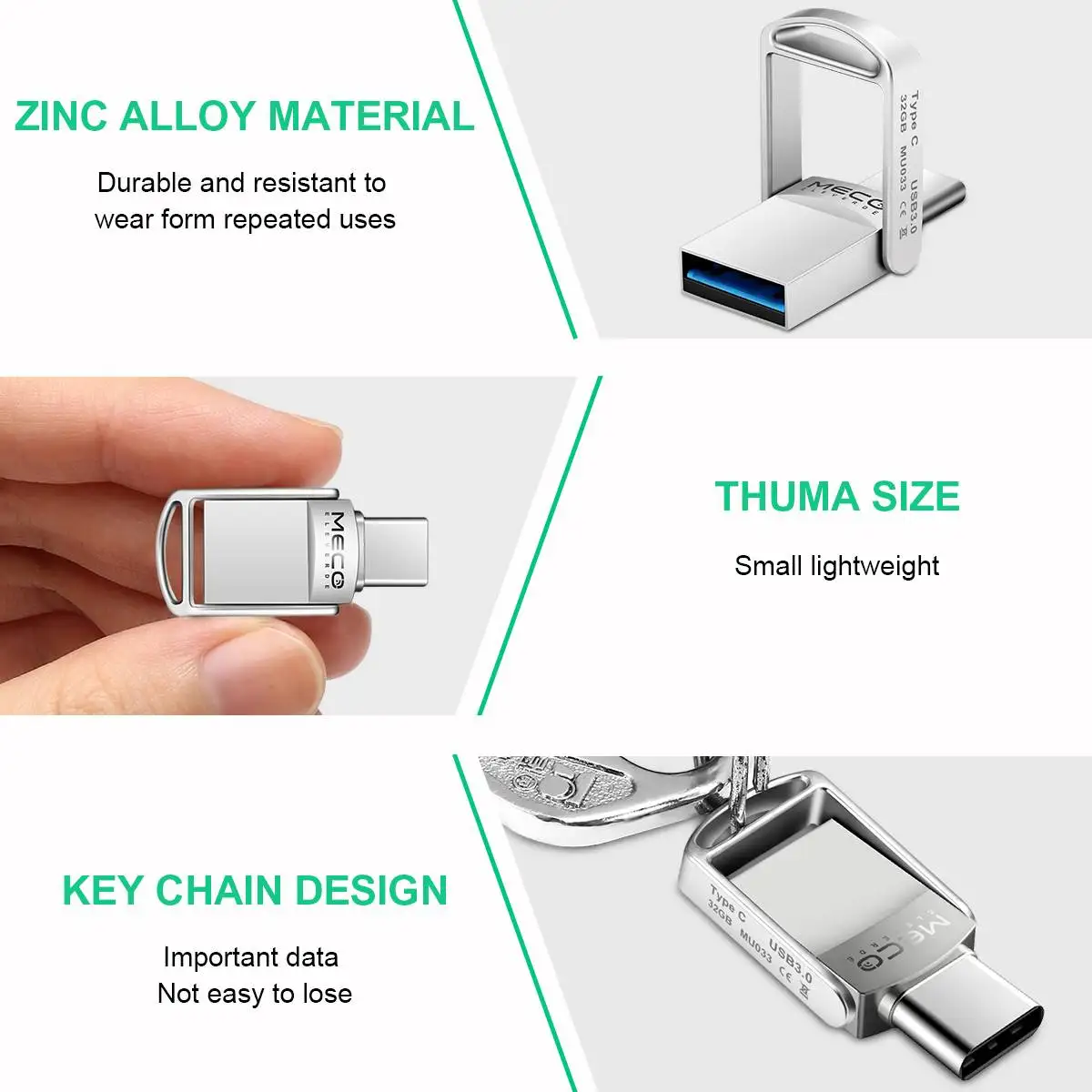 USB флеш-накопитель типа C otg USB 3,0 флеш-накопитель 32 Гб 64 Гб Флешка USB мини-карта памяти диск для телефонов ноутбуков