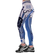Унисекс футбольная команда Colts 12 печать обтягивающие брюки тренировки тренажерный зал тренировки для йоги бега занятий спортом леггинсы для фитнеса Прямая поставка