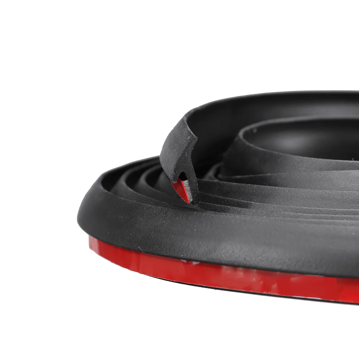 2M Slanted T-Type Car Door Gap Rubber Sealing Strip Sticker Seal Sound Insulation Weatherstrip Edge Sealant Black White