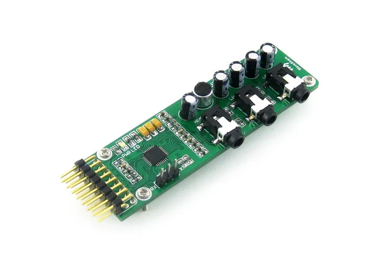 

5pcs/lot UDA1380 Board Stereo MD CD Mp3 Audio Voice Module Coder Decoder Development Module Kit