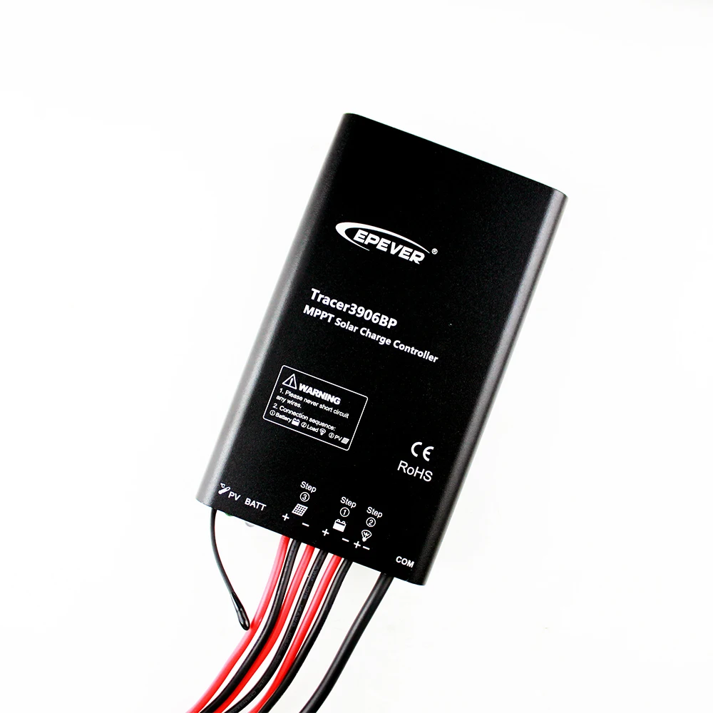 Mppt 12 V cargador de batería controlador EPEVER EPsolar Tracer3906BP 15A cable USB sistema de paneles solares MT50 medidor 12 V/ 24 V tipo de auto - 3