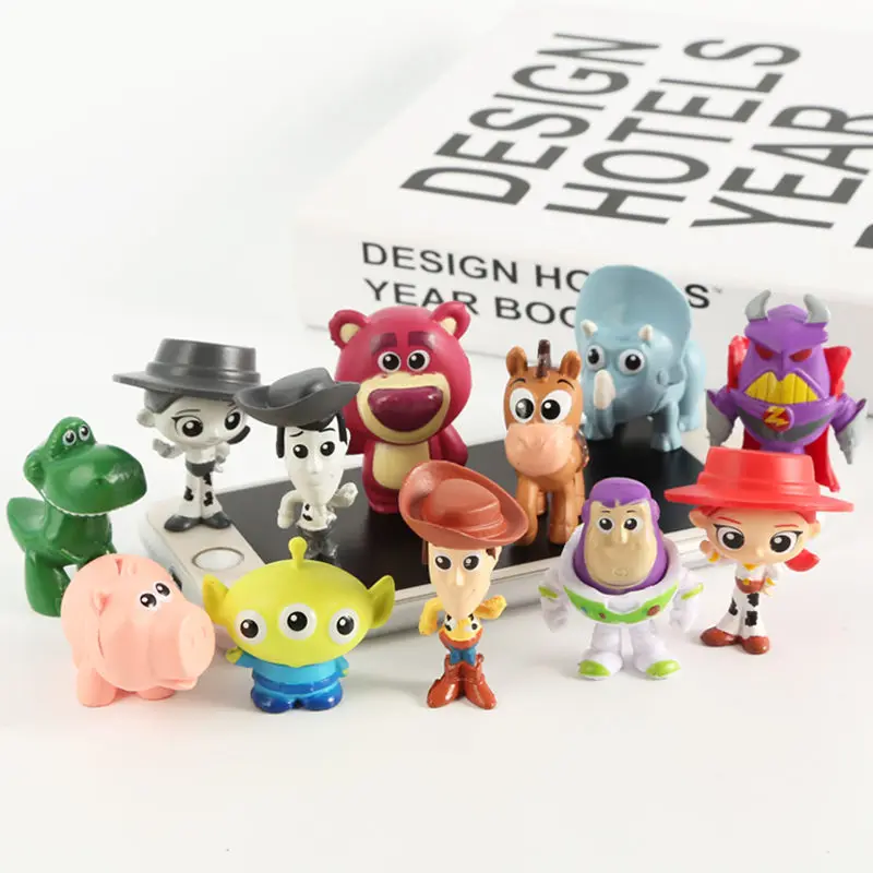 12 шт./компл. Disney Movie Toy Story 4 Woody Alien Jessie Horse Hamm Pig виниловые фигурки модель игрушки для
