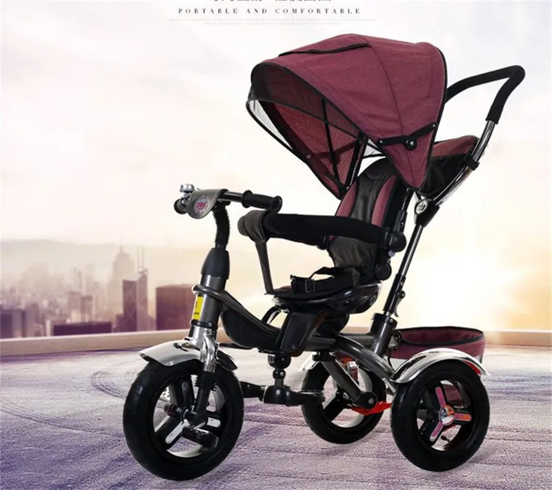 2017 kids Tricycle Pram 3 wheel Baby Stroller Child Three Wheels Carriage Baby Buggy Bike Bicycle For 6 Month to 6 Years Old15