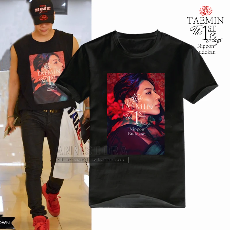 

SHINee TAEMIN THE 1ST STAGE Portrait Logo Short Sleeve T shirt