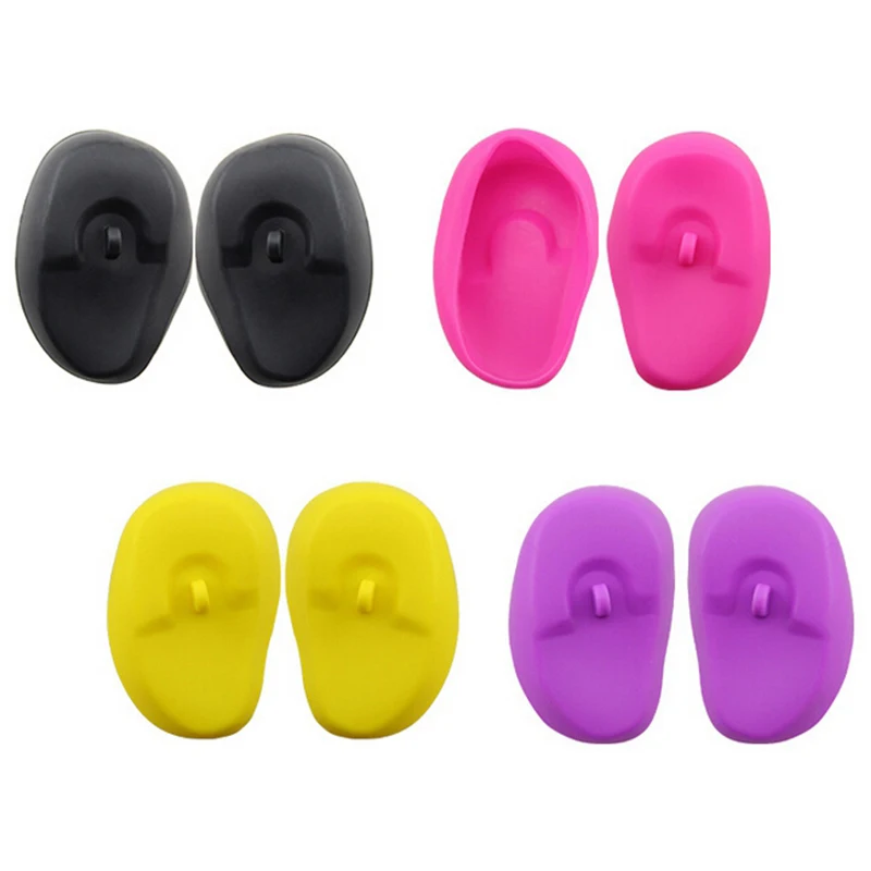 

1pair Pro Salon Silicone Ear Cover Ear Protection Hair Dye Shield Protect Color Styling Tool Accessories