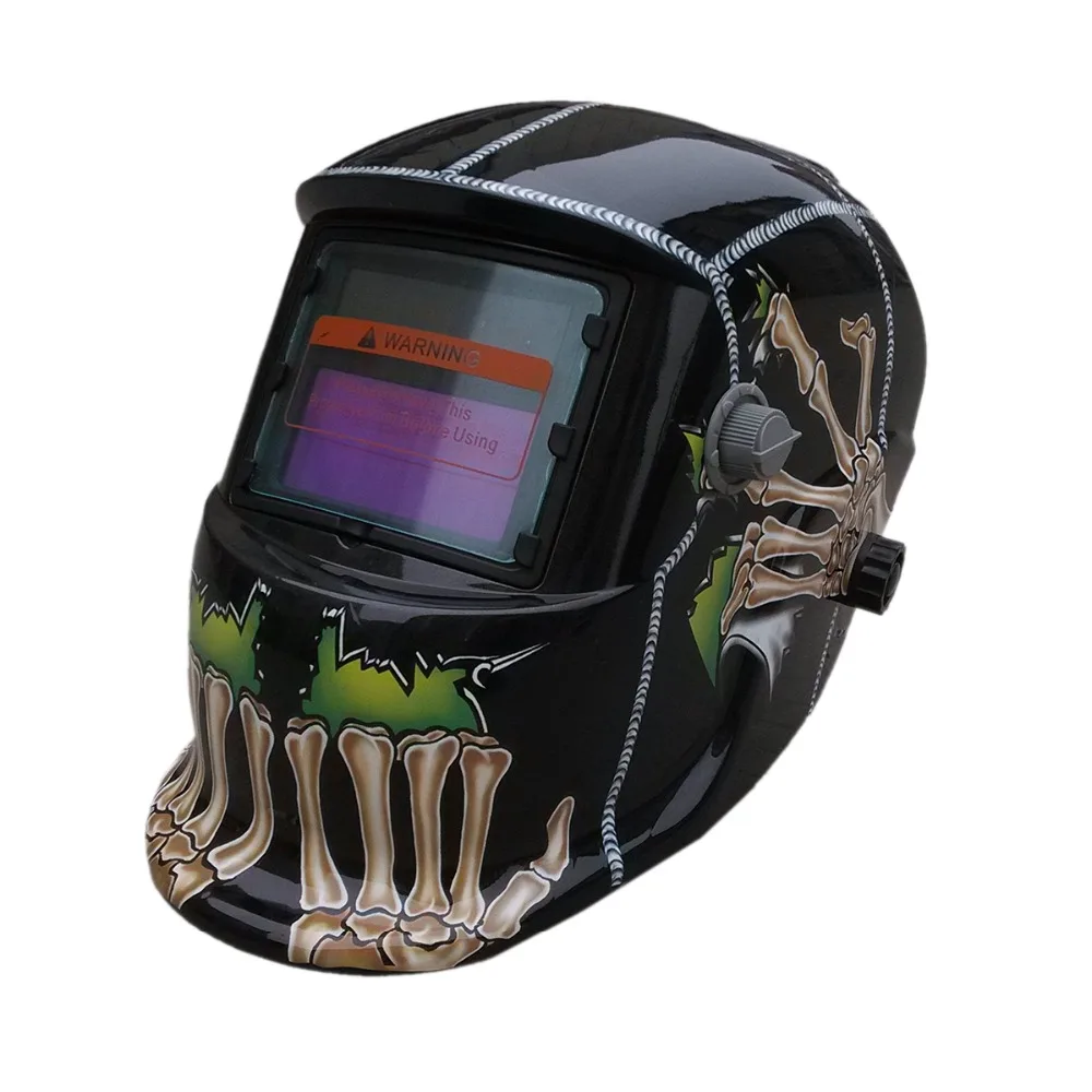 Auto Darkening Solar powered Welder Mask Skull Welding Helmet welding lens for welding machine