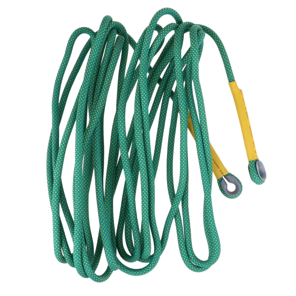 Perfeclan Safety Climbing Rope Cord for Tree Arborist Rappelling Rescue Escape Sling 10 m/33 ft 15KN Rock Climbing Rescue Rope