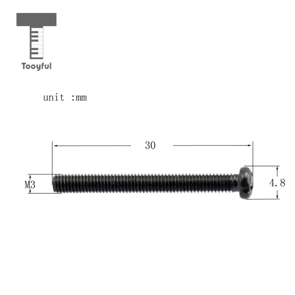 Tooyful Pack of 8 Metal Humbucker Double Coil Pickup Frame Screws Springs 3mm for Electric Guitar Replacement Parts