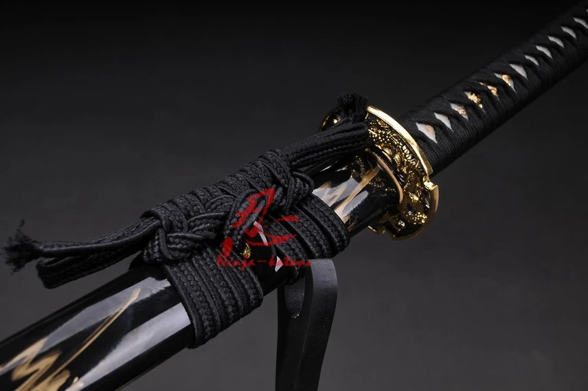 Закаленная глина battle ready полностью Выгравированная tang DRAGON blade JP katana swrod