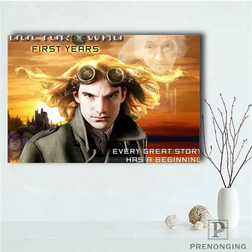 

Custom doctor who (1)@ Printing Posters Cloth Fabric Wall Art Pictures For Living Room Decor#18-12-05-2-68
