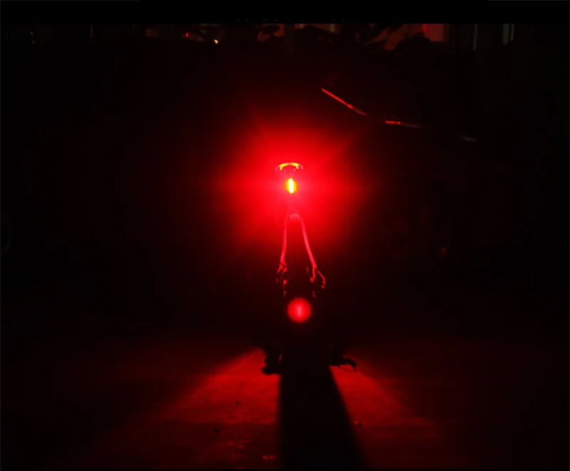 Top WEST BIKING Bike Light USB Rechargeable LED Bicycle Taillight Warning Night Bicycle Light Lamp Cycling USB Charging Rear Lights 3