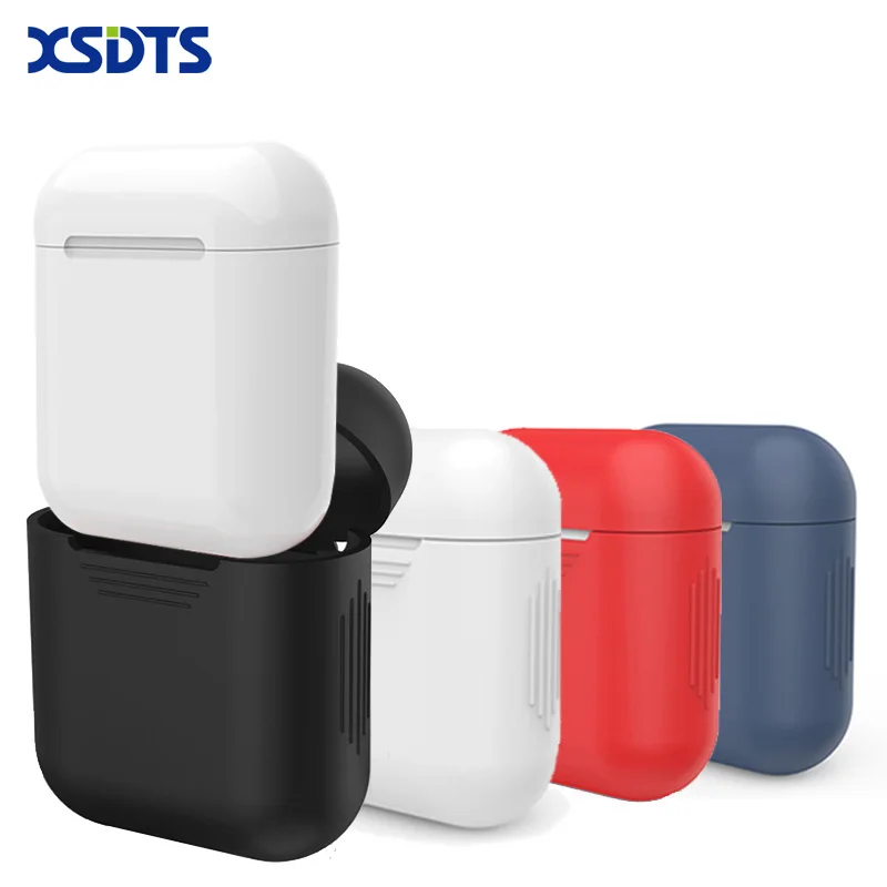 XSDTS ТПУ силиконовый чехол для беспроводных наушников Bluetooth AirPods 1 2 защитный