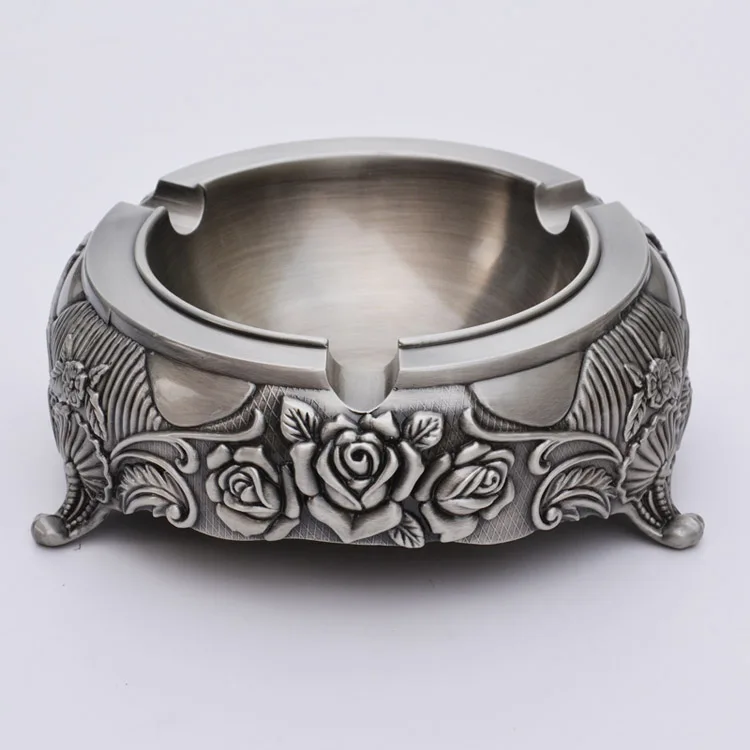 19cm Fashion metal antique ashtray Home Decoration KTV bar large