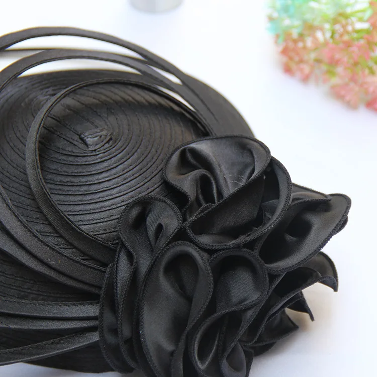 White/Black Fashion Hats Women Headwear For Wedding And Special Occasion Event Hats Vintage Wedding Accessories ZM006