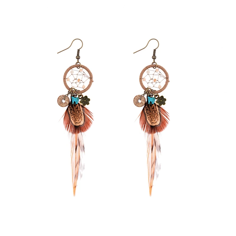Navajo Feather Drop Earrings 3