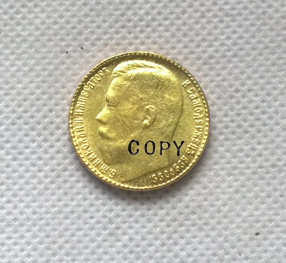 

1897 RUSSIA 15 ROUBLE Gold copy coins commemorative coins-replica coins medal coins collectibles badge