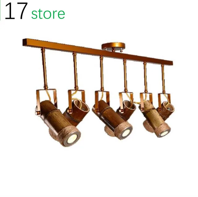 $US $157.47 Pearmon Loft Vintage Rural Pendentif Lumiere Chanvre Corde Bambou Cage De Fer Pendentif Lampe Main Tricote Luminaire Restaurant