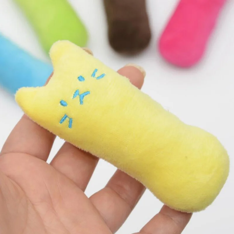 

Pets Teeth Grinding Catnip Toys Popular Cute Interactive Fancy Claws Thumb Bite Cat Mint Scratcher For Cats