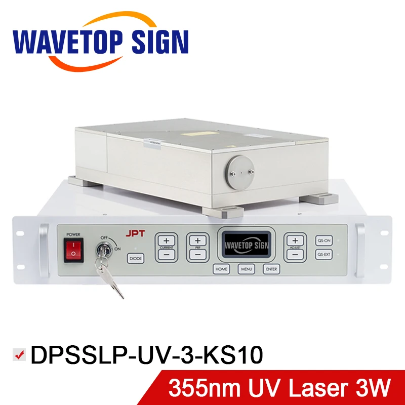 

WaveTopSign 355nm Fiber Laser Module 3W DPSSLP-UV-3-KS10 3W Water Cooling use for UV Laser