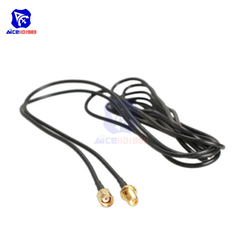US MADE 40 FT SMA plug TO SMA jack RG-174 coax cable 50 ohm male to female