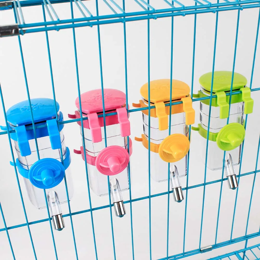 Подвесная бутылка для воды домашних животных 500 мл большой дозатор собак миска