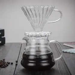 Многоразовые Стекло Кофе фильтр жаропрочных Кофе капельного фильтра практическая чашка Кофе воронку фильтра прочный Кофе аксессуар