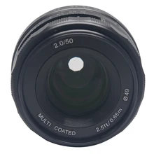 Увеличением фокусного расстояния Mcoplus/Meike MK-N-50-2.0 50mm f 2,0 объектив с широкой диафрагмой и ручной фокусировкой APS-C для Nikon 1 поддерживающие беззеркальную камеру Nikon V1 J1