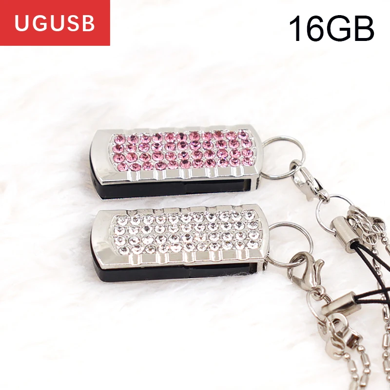 Crystal usb flash drive Jewelry pendrive pen drive mini usb memory