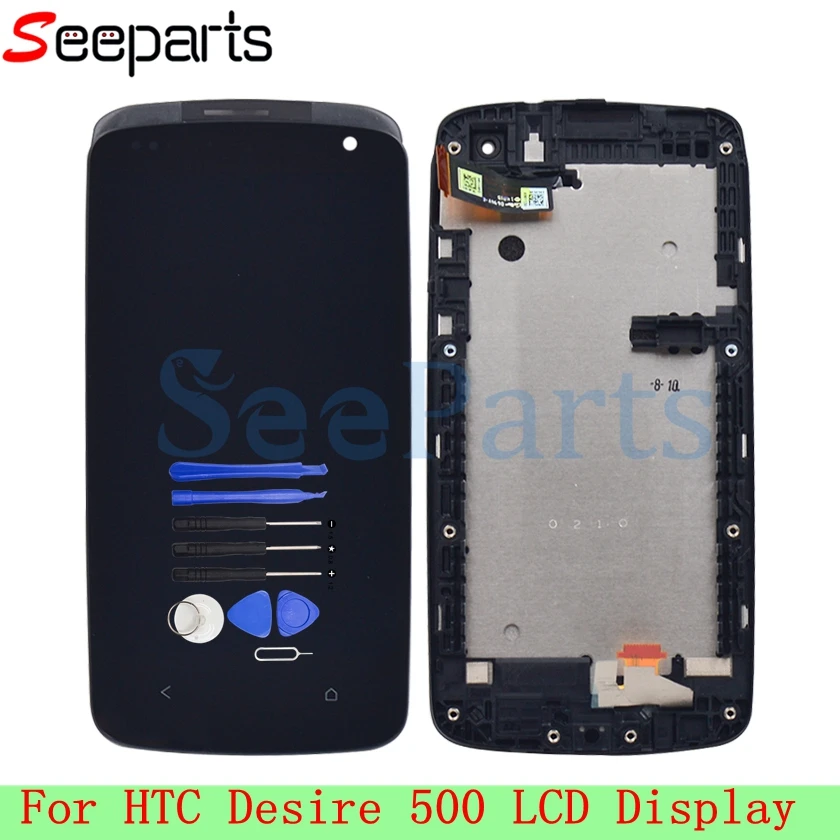 

For HTC Desire 500 LCD Display Touch Screen Digitizer Assembly 4.3" Mobile Phone Replacement Repair Parts For HTC Desire 500 LCD