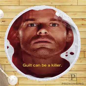 

Custom DIY Customized Microfiber Fabric Dexter (1) Round Beach Blanket Towel Printed on Demand 150cm #19-01-28-3-66