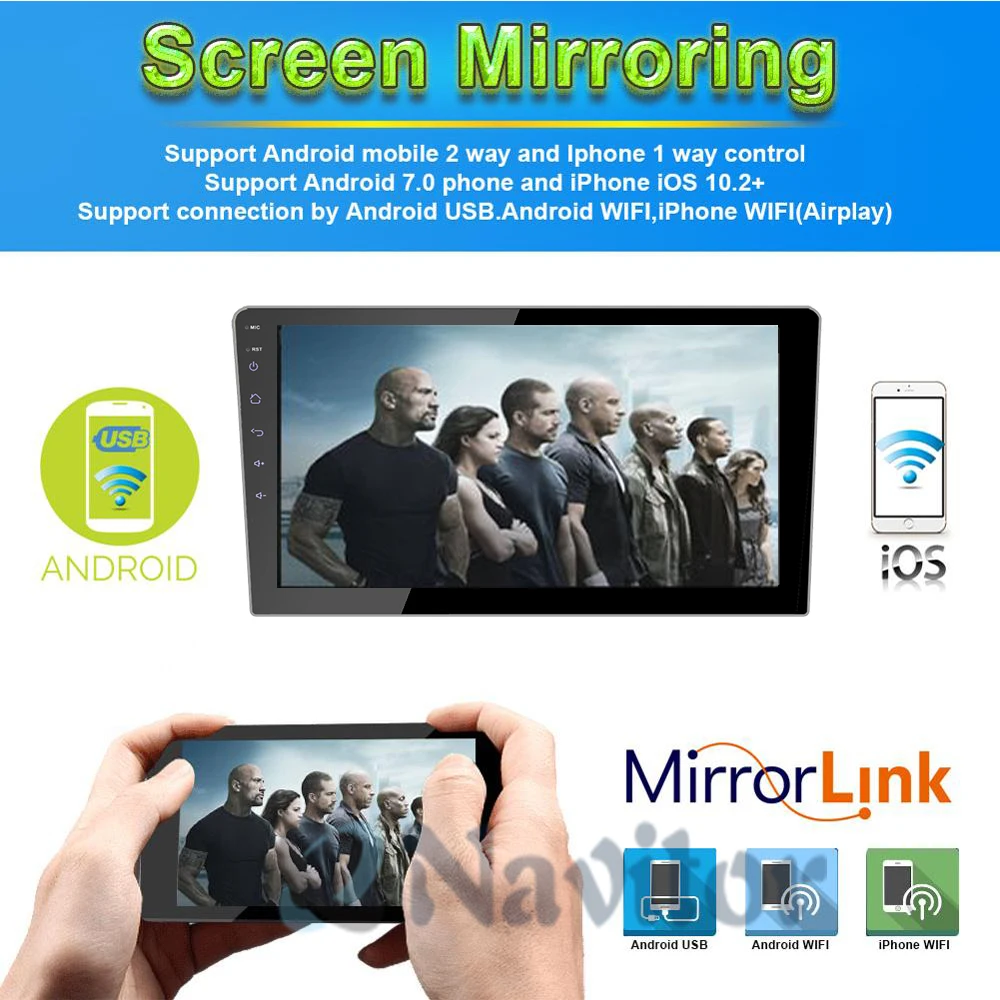 Clearance Double 2Din 10.1inch Android 8.1 Universal Car Radio In Dash Stereo GPS Navigation WIFI 4G OBDII DAB Quad Core Bluetooth 2GB RA 11