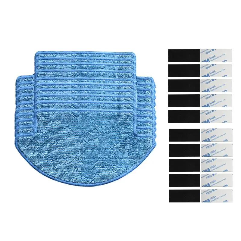 20pcsset Xiaomi Mi Robot Vacuum Cleaner Parts Mop Cloths and magic paste Replacement kit include 10pcs mop Cloths 10pcs magic paste 8