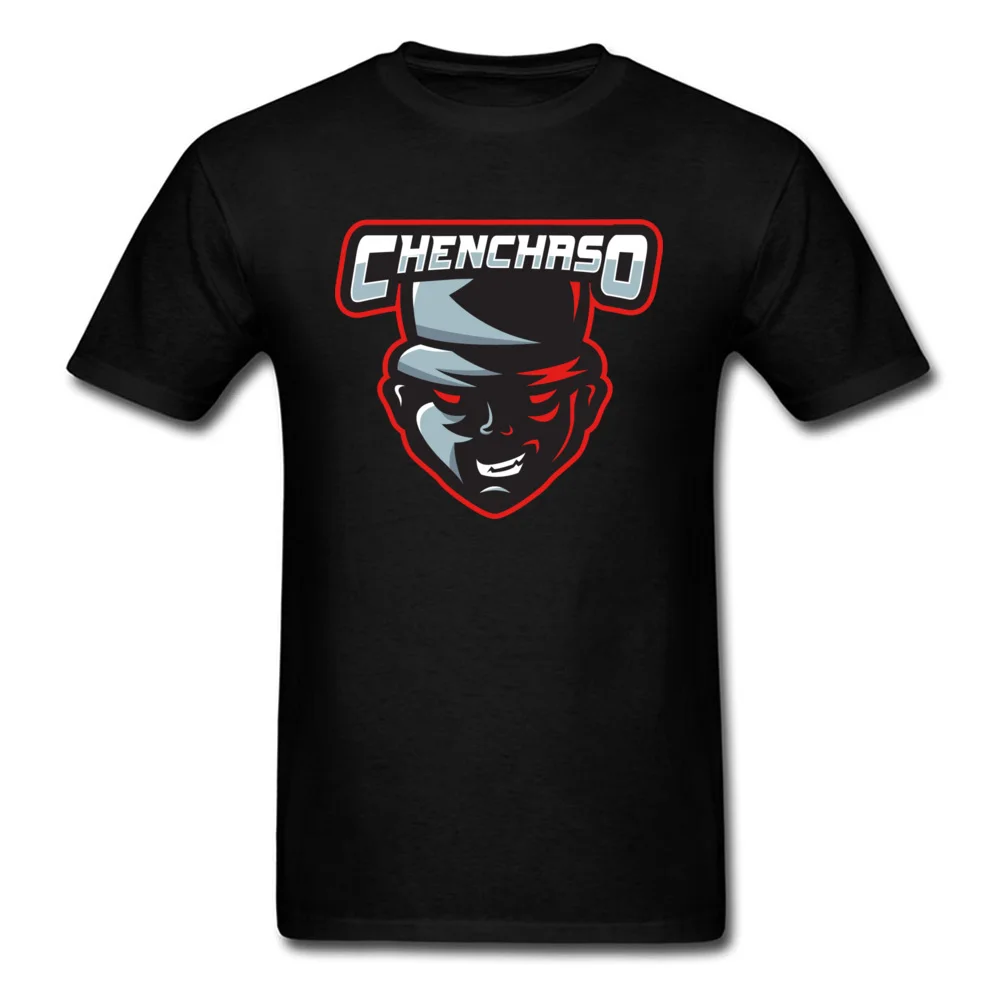 

Men T Shirt White Black Summer Heavy Metal For Men Support Chenchaso Stream Cartoon Print T-Shirts Top In Moscow Tshirt