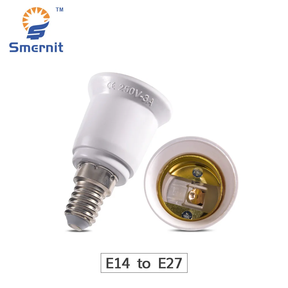 

1PCS E14 to E27 LED Bulb Adaptor Lamp Holder Converter LED Light Base Adapter Socket Conversion Light Bulb Base Screw Adapter