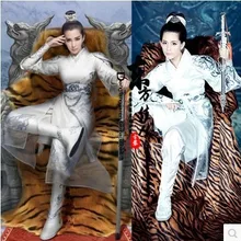 Фильм китайский Одиссея Белый Zhizhunbao актерский костюм LiBingbing веб-игра костюм с вышивкой полный комплект с ботинками