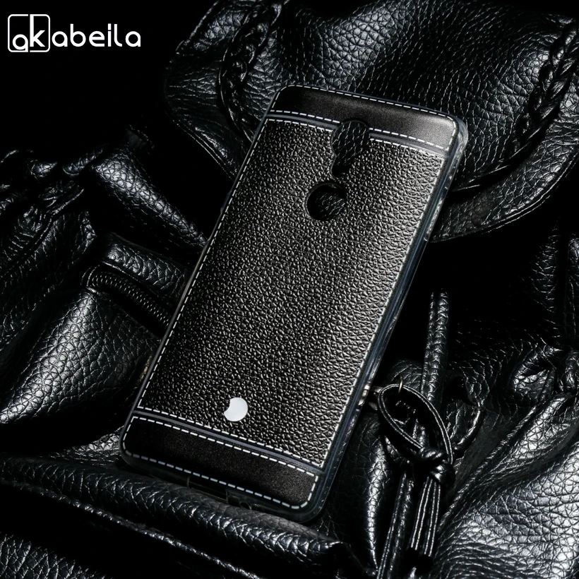 

AKABEILA Silicone Phone Cover Case For ZTE Axon 7 Mini 5.2 INCH Case Soft TPU Lichee Cover Axon7 Mini Phone Bag