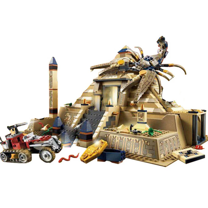 

31001 822Pcs Egypt Pharaoh Series The Scorpion Pyramid Children Educational Building Block Bricks Set Toys For Legoing Gift
