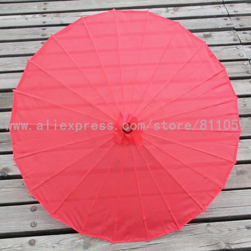 Одна деталь однотонные Цвет украшения китайский Шелковый зонт Свадебный зонтик с 12 цветов на выбор