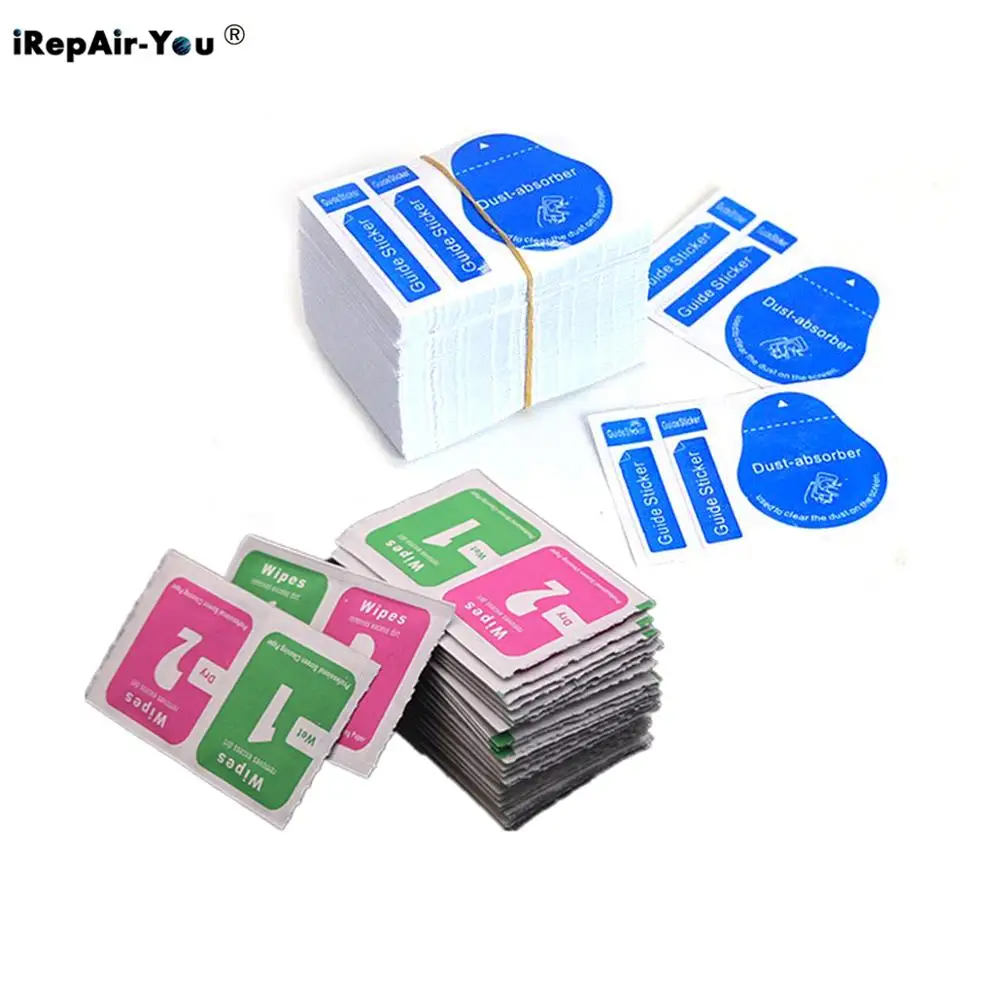 

100PCS Wet Dry Cleaning Wipes Removal Paper Dust Absorber Sticker For iPhone X 8 7 6 6s Camera Lens Optical LCD Screen Cleaner