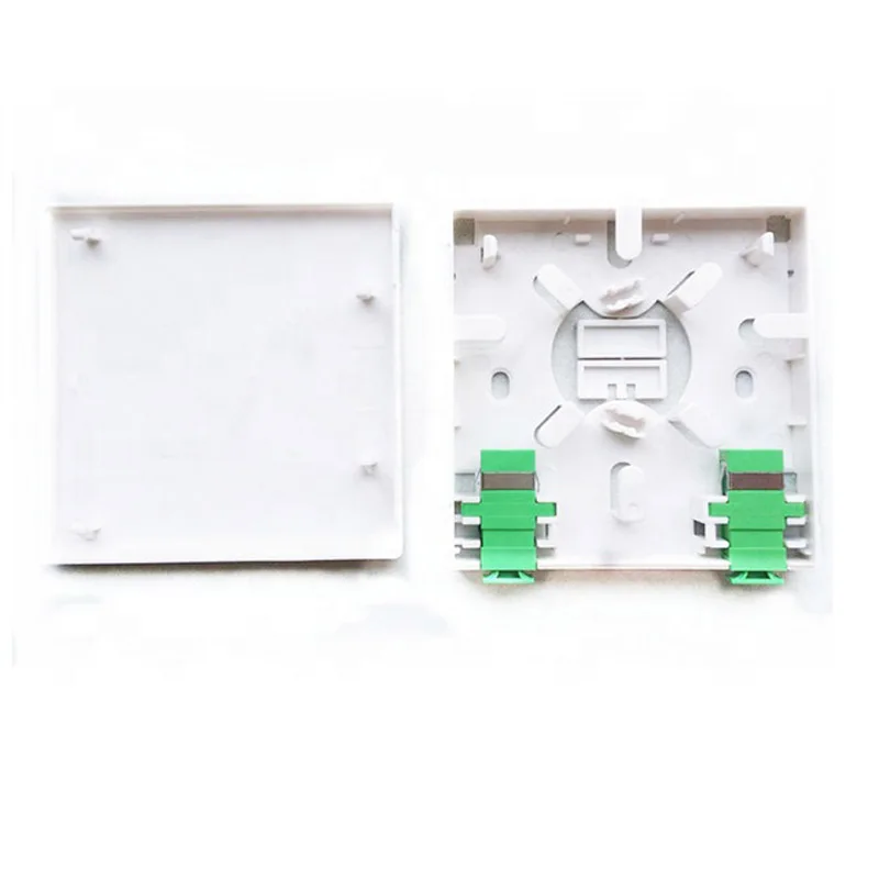 2 порта 86 типа Mini FTTH Лицевая панель волоконно оптическая Клеммная коробка с